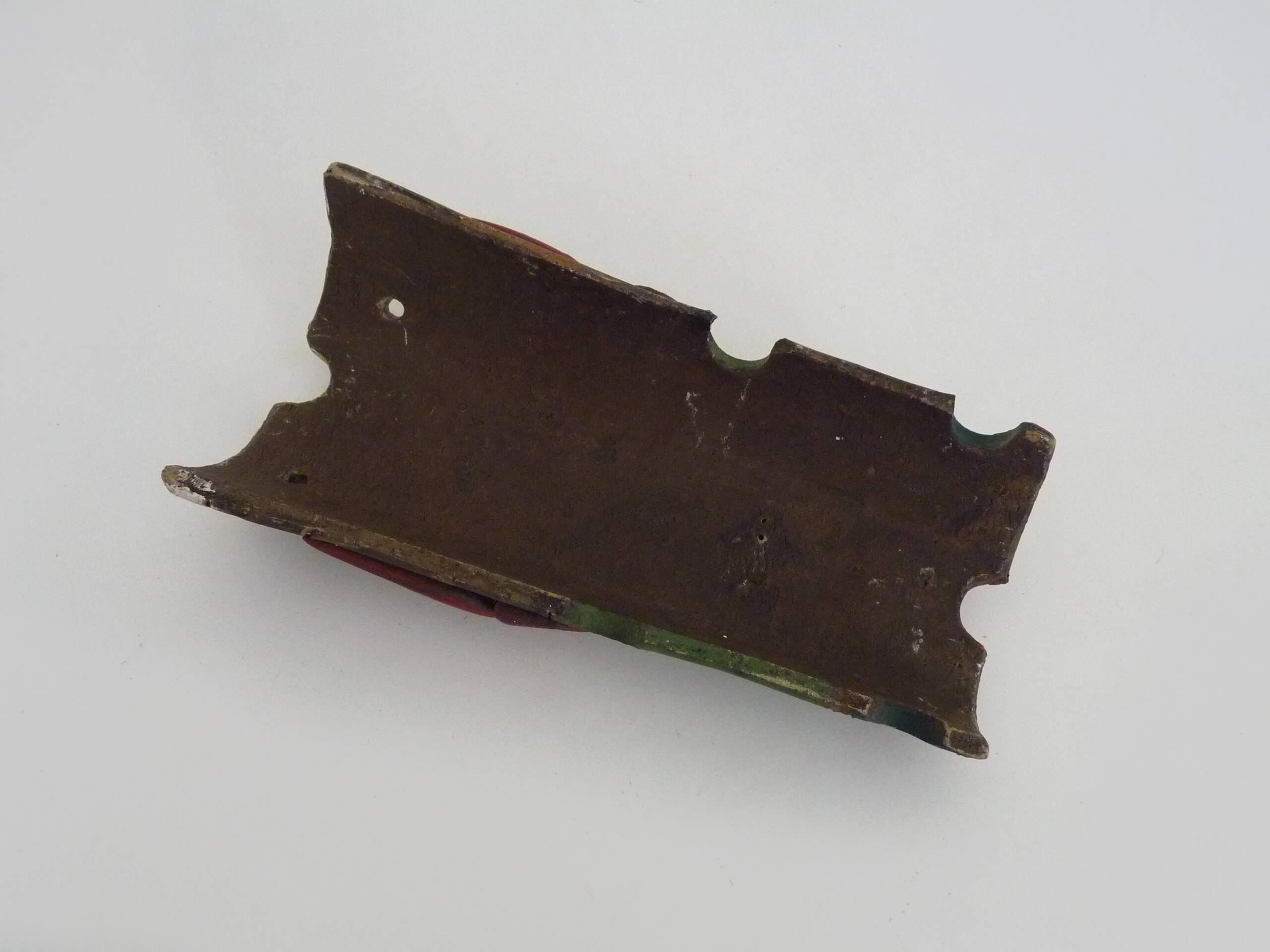 Masque mural vintage art populaire brésilien de MOURA en argile