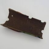 Masque mural vintage art populaire brésilien de MOURA en argile