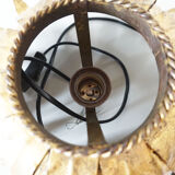 Wall lamp or ceiling lamp flower in gilded metal