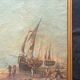 Pair of Impressionist paintings, Oil on canvas 1830, Romantic seascape