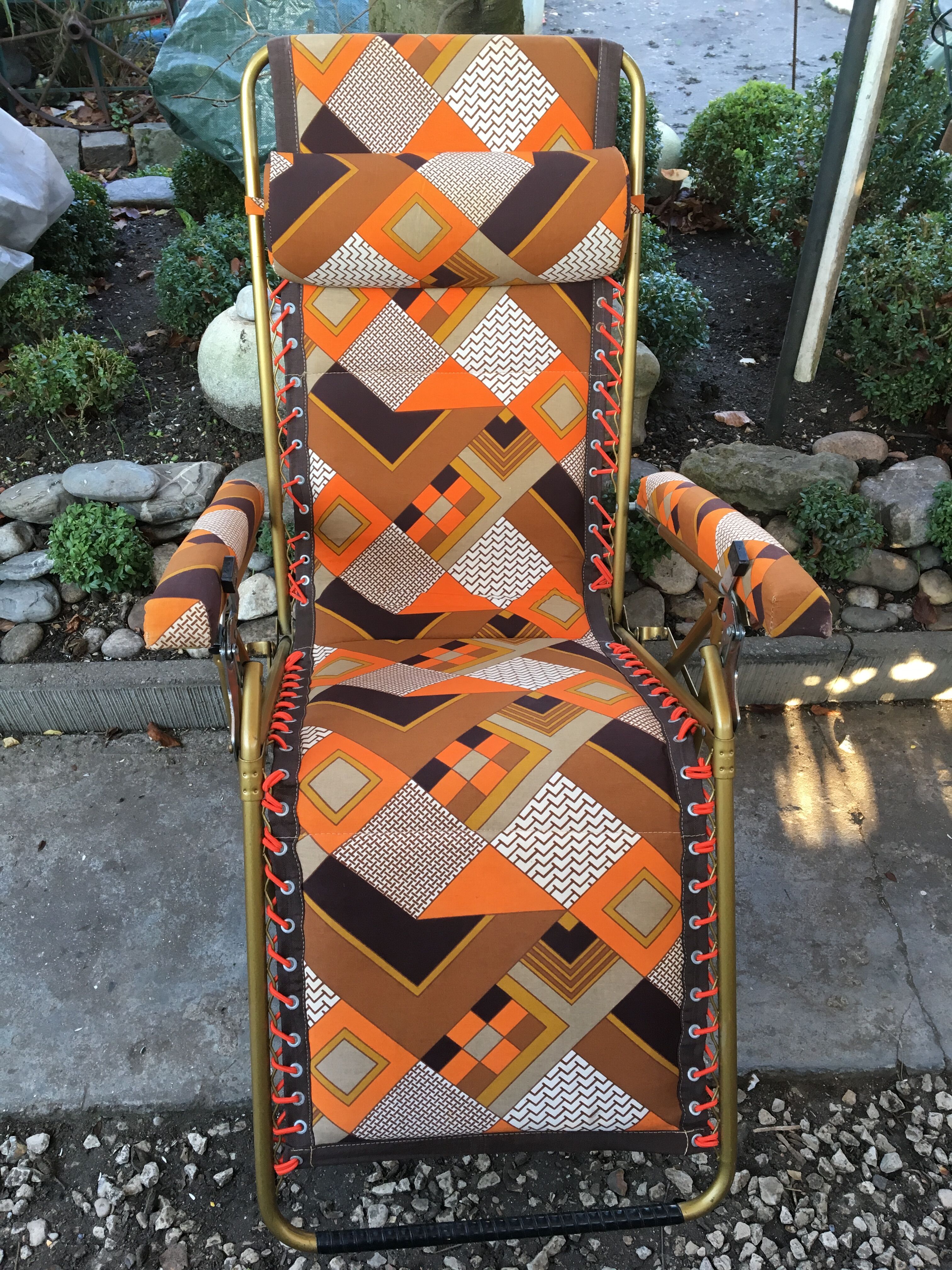 Transat Starlax Lafuma vintage 70s