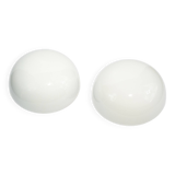 Pair of ceiling lamps type 16.s.002, polam-wilkasy, poland, 1970s.