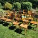 Lot de 20 chaises bistrot dépareillées