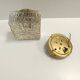 Pair of Square Molded Clear Glass and Gold Varnished Iron Wall Lights