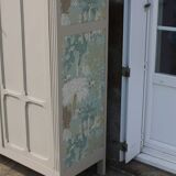 Vintage Parisian upholstered wardrobe