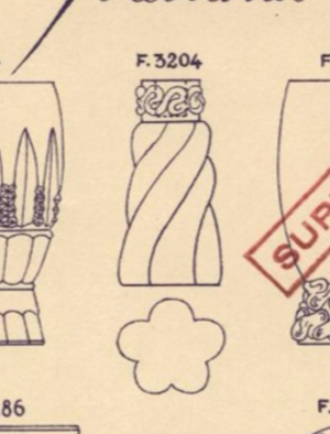 Pair of candlesticks Baccarat Aladin model