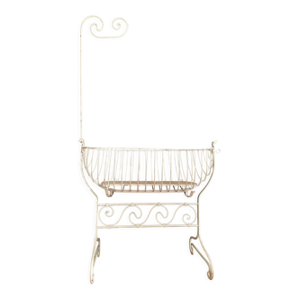 Wrought iron cradle - vintage crib