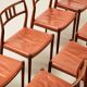 Niels Otto Moller Set of 8 Model 79 Dining Chairs in Rosewood and Leather for JL Mollers 1966