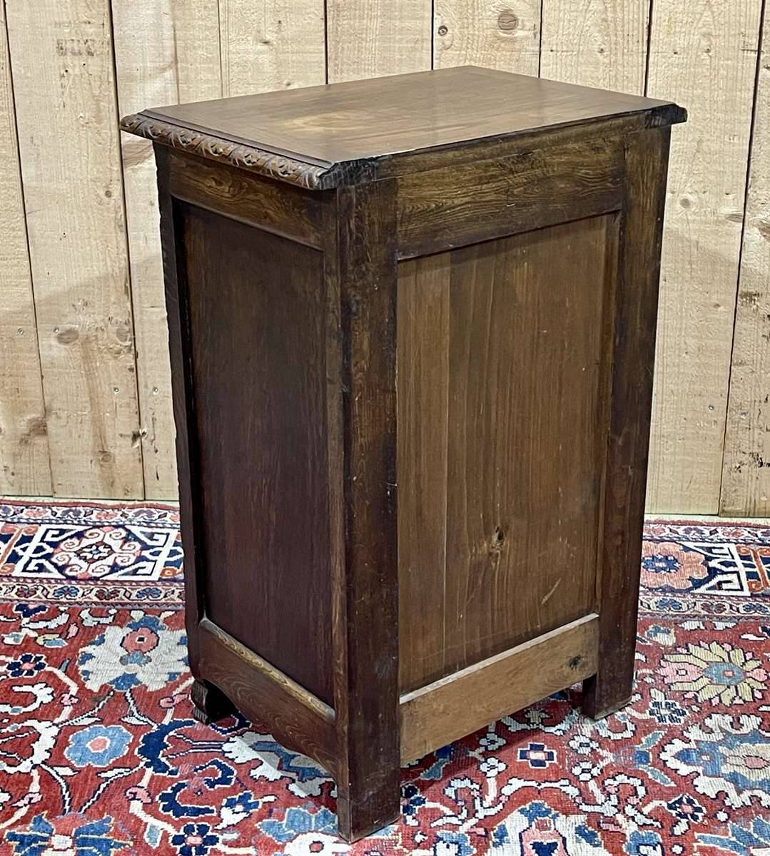 Chestnut bedside table from the 1930s