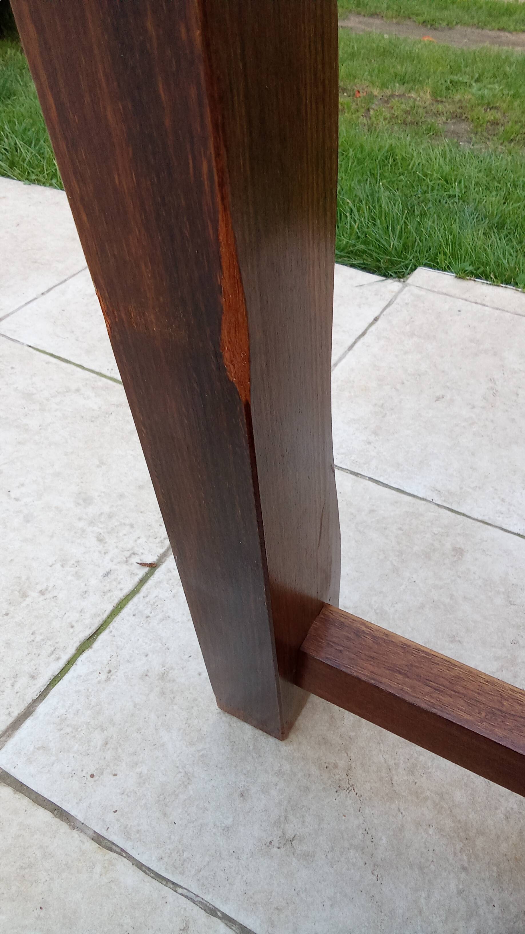 Vintage Scandinavian Brutalist Elm Farmhouse Table