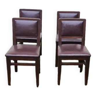 Set de 4 chaises circa 1940