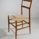 6 Superleggera dining chairs by Gio Ponti for Cassina, 1970’s