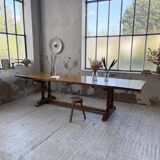3m oak table from 1950 with its extensions