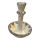 Berber candle holder from the Rif, Morocco - terracotta