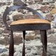 Set of 4 bar stools restaurant pub tavern metal 1970s