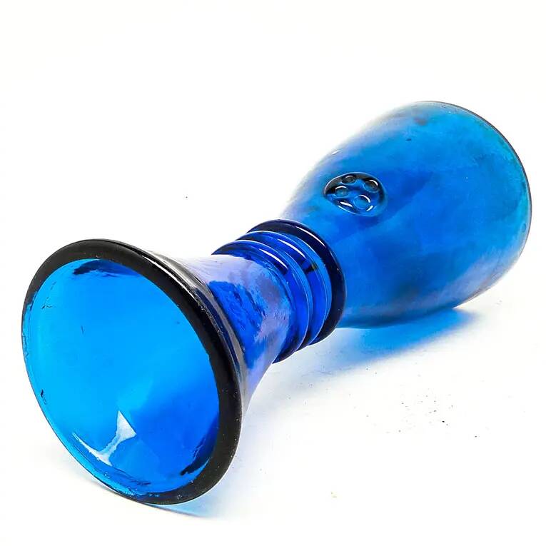 Mid-century modern vase, cobalt glass, Sweden, 1970s