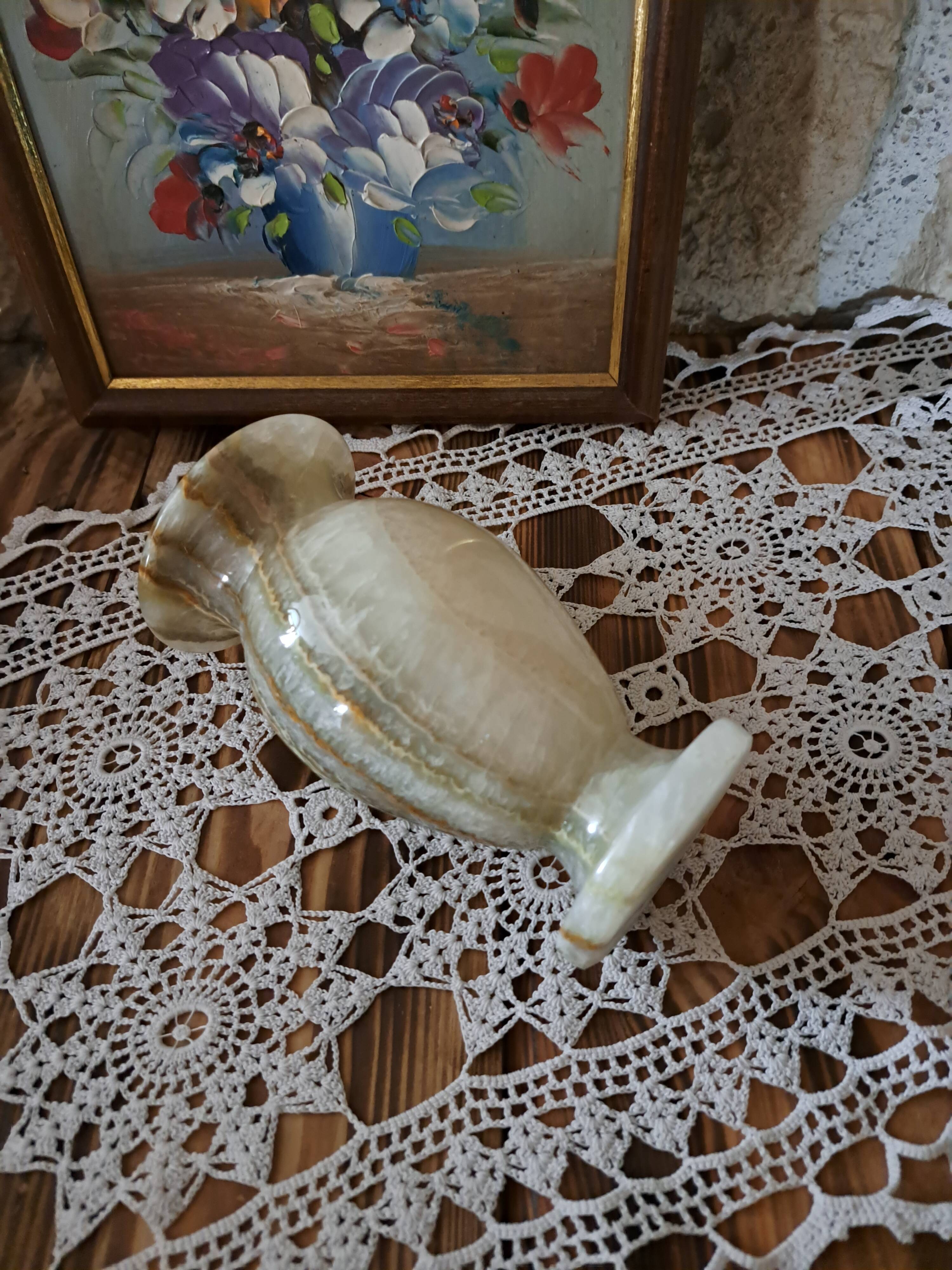 Onyx baluster vase