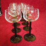 SET OF 10 WHITE WINE GLASSES