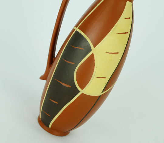 Vase sawa keramik 1950s organic shape and decor model 320-20