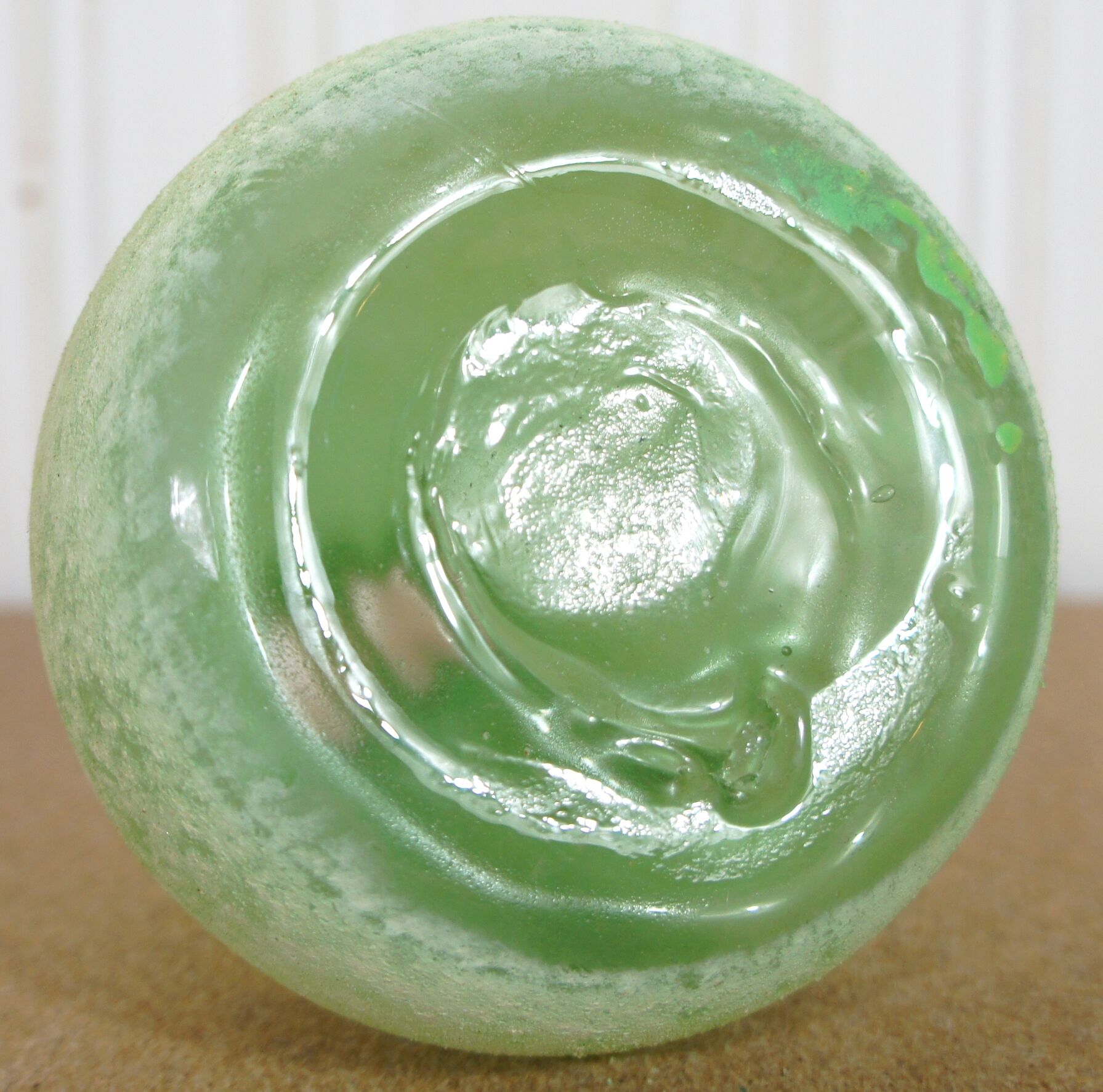 Soliflore vase in granite moulded blown glass