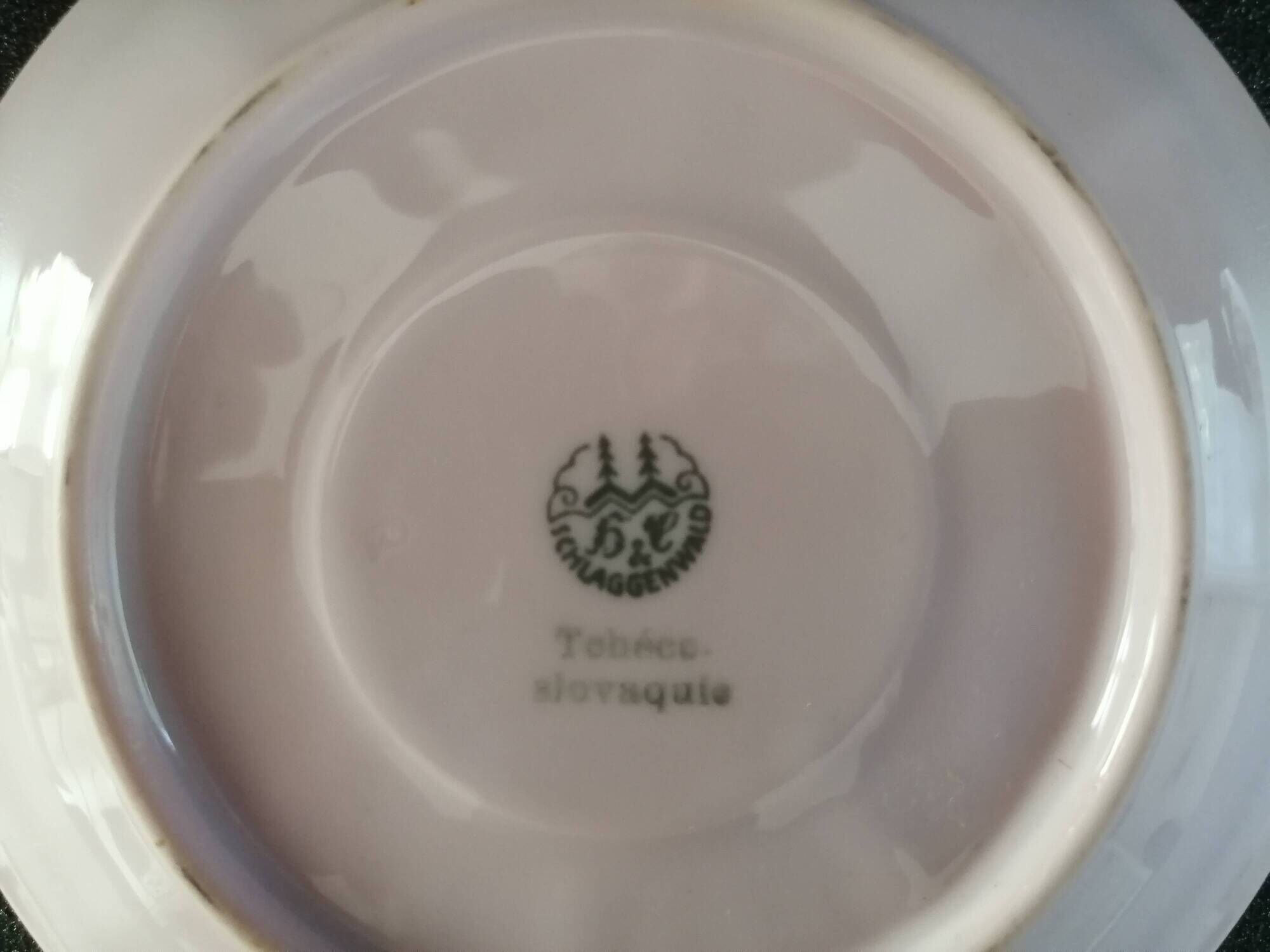 Large Art Deco dinnerware service from the Schlaggenwald Manufacture, vintage