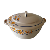 Vases, soup tureen old earthenware Givors