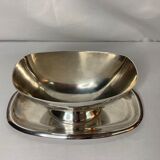 Silver metal saucière ercuis xxth