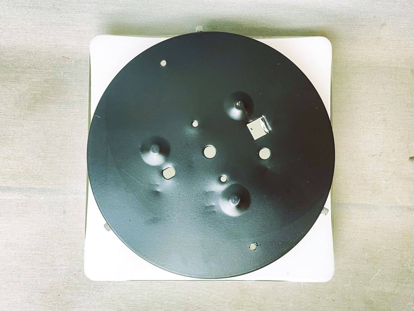 White  glass flush mount ceiling or wall lamp