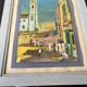 Tableau by Pierre Lagache, street scene in Bahia, Brazil, 1955, signed, framed.