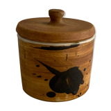 Pot de la Poterie de La Colombe in Vallauris style enamelled sandstone