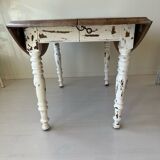 Old table with flaps