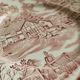 Porcelain flat plate signed Lunéville. French made. "English Style" model.
