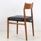 High-quality “418” chair by Arne Vodder for Sibast / teak / genuine leather / Mid-Century Danish Modern design / 1960s