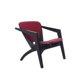 Hans J. Wegner black Butterfly lounge chair by Getama, 1970s