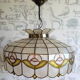 Vintage mother-of-pearl pendant lamp