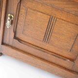 Old pink marble bedside