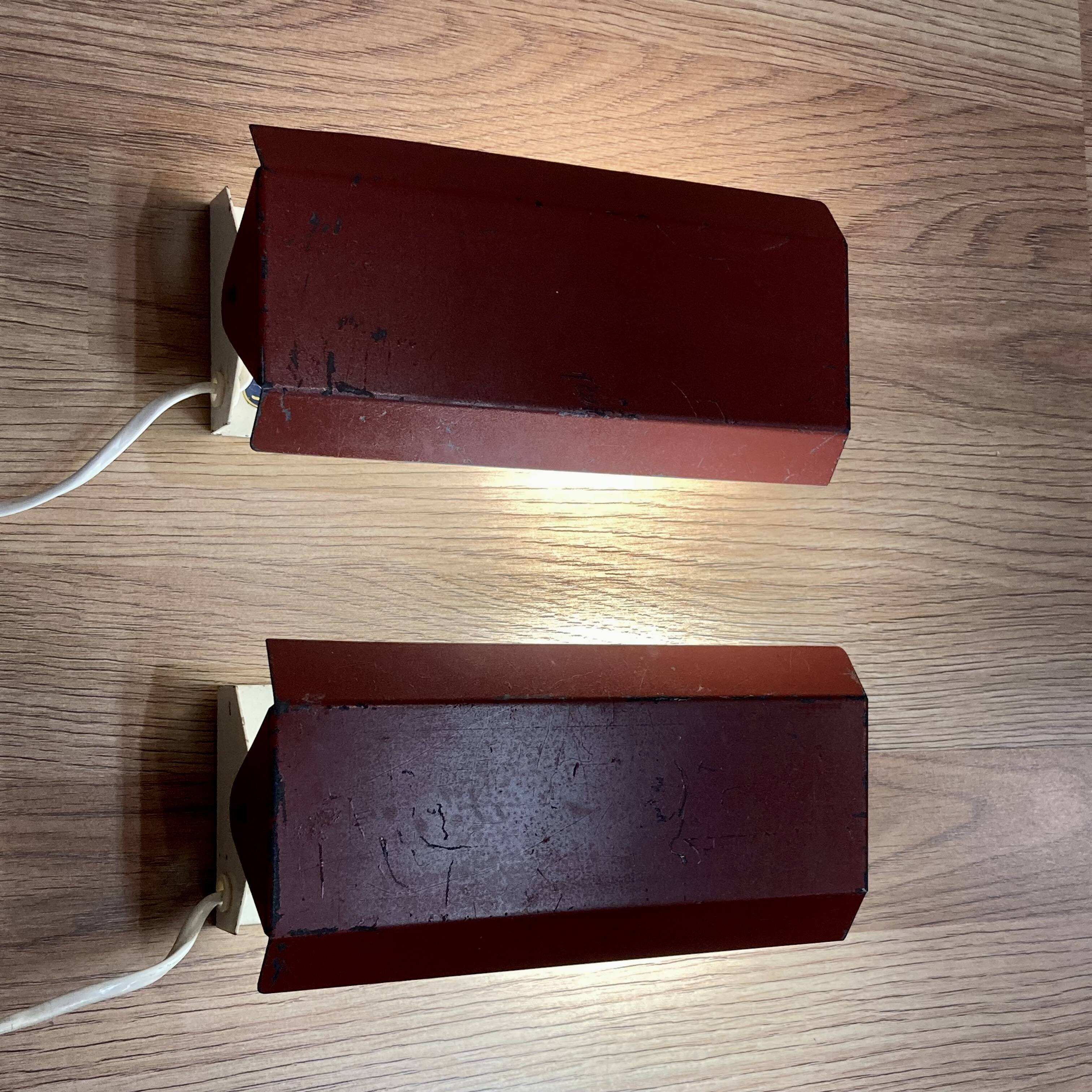 A PAIR OF MODULAR WALL LIGHTS 1950.