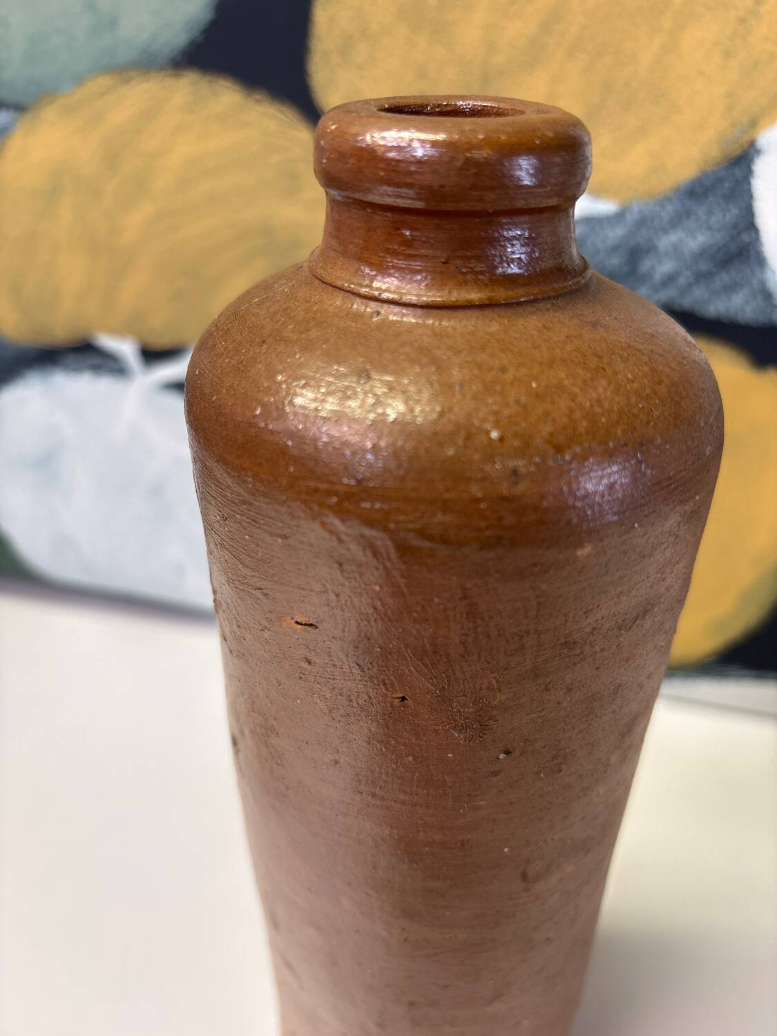 Antique stoneware bottle