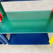 Pair of pencil-style shelves by Pierre Sala for children.