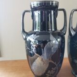 Pair of art deco vases signed Hem Michel Herman