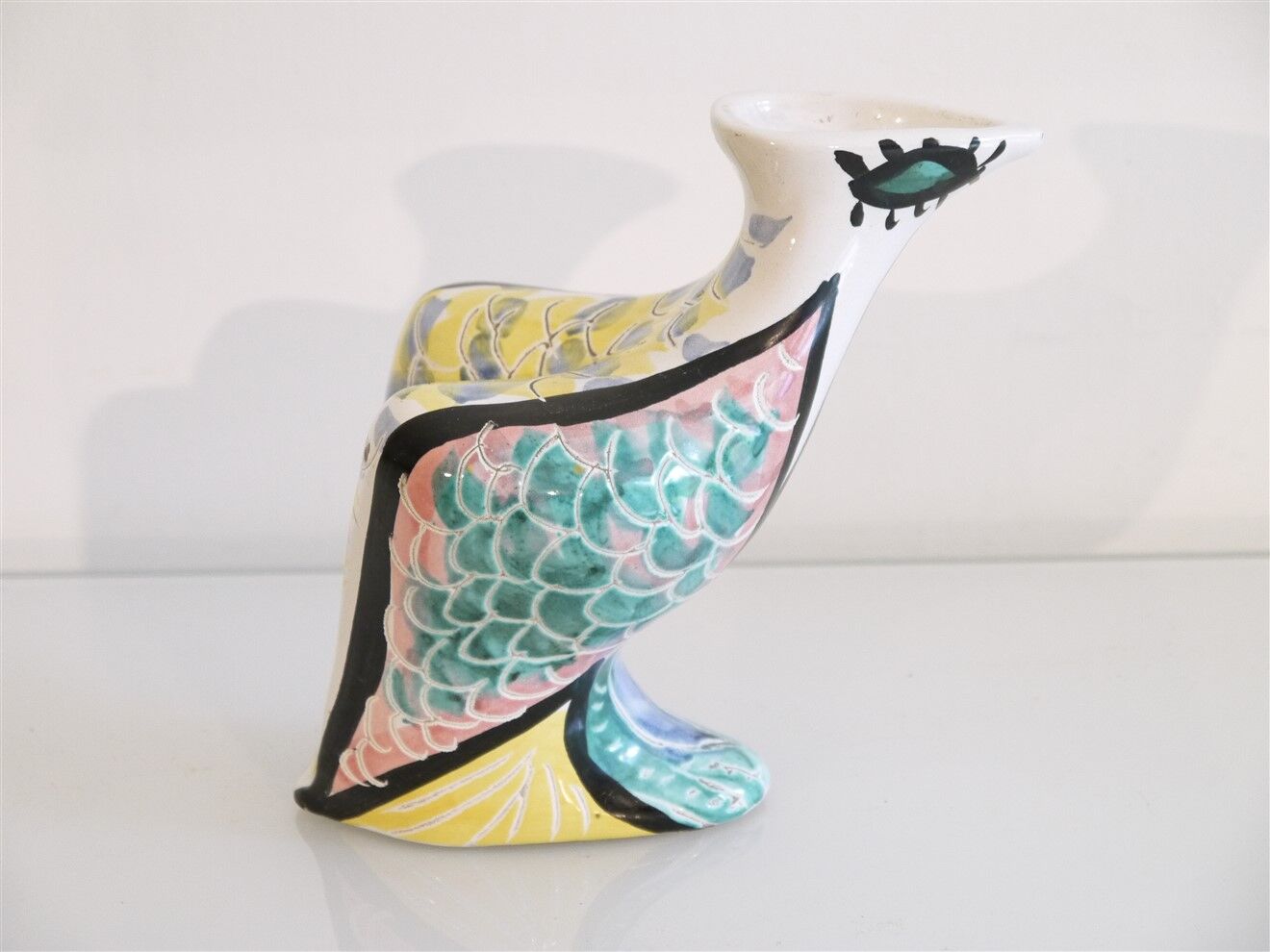 Zoomorphic vase in ceramic by Jacques Sagan, Vallauris 1960