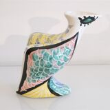 Zoomorphic vase in ceramic by Jacques Sagan, Vallauris 1960