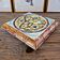 Barbotine trivet from Onnaing, Art Nouveau style, circa 1920.