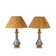 Pair of lamps in Canton porcelain and bronze, circa 1880