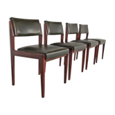 Palissander dining chair by Pieter de Bruyne for V-Form Belgium 1960s, set of 4