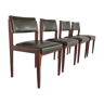 Palissander dining chair by Pieter de Bruyne for V-Form Belgium 1960s, set of 4