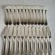 12 silver-plated metal fish cutlery pieces by Guildar, 24 pieces.