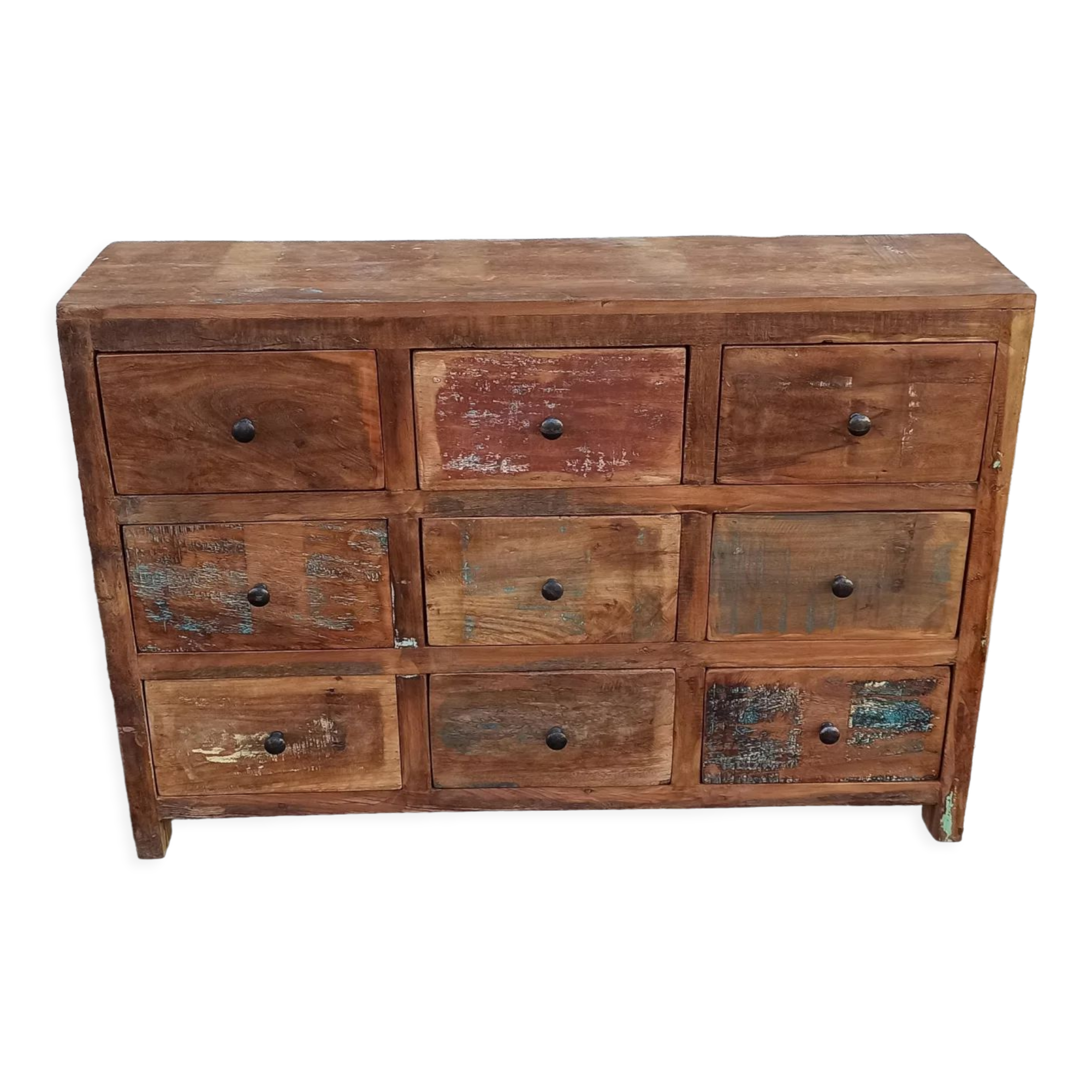Wooden chest of drawers 9 drawers