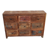 Wooden chest of drawers 9 drawers