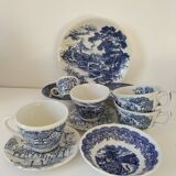 Mix & Match Blue Earthenware Brunch Set – Gien, England, Italy